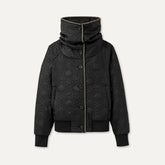 Women's Solein Oversized-Collar Jacket - BLACK