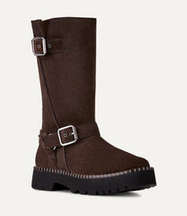 Women's Uptowner Biker Boot - DUSTED COCOA
