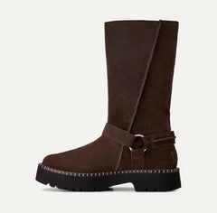 Women's Uptowner Biker Boot - DUSTED COCOA