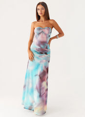 Isle Escape Mesh Maxi Dress - Sea Splash