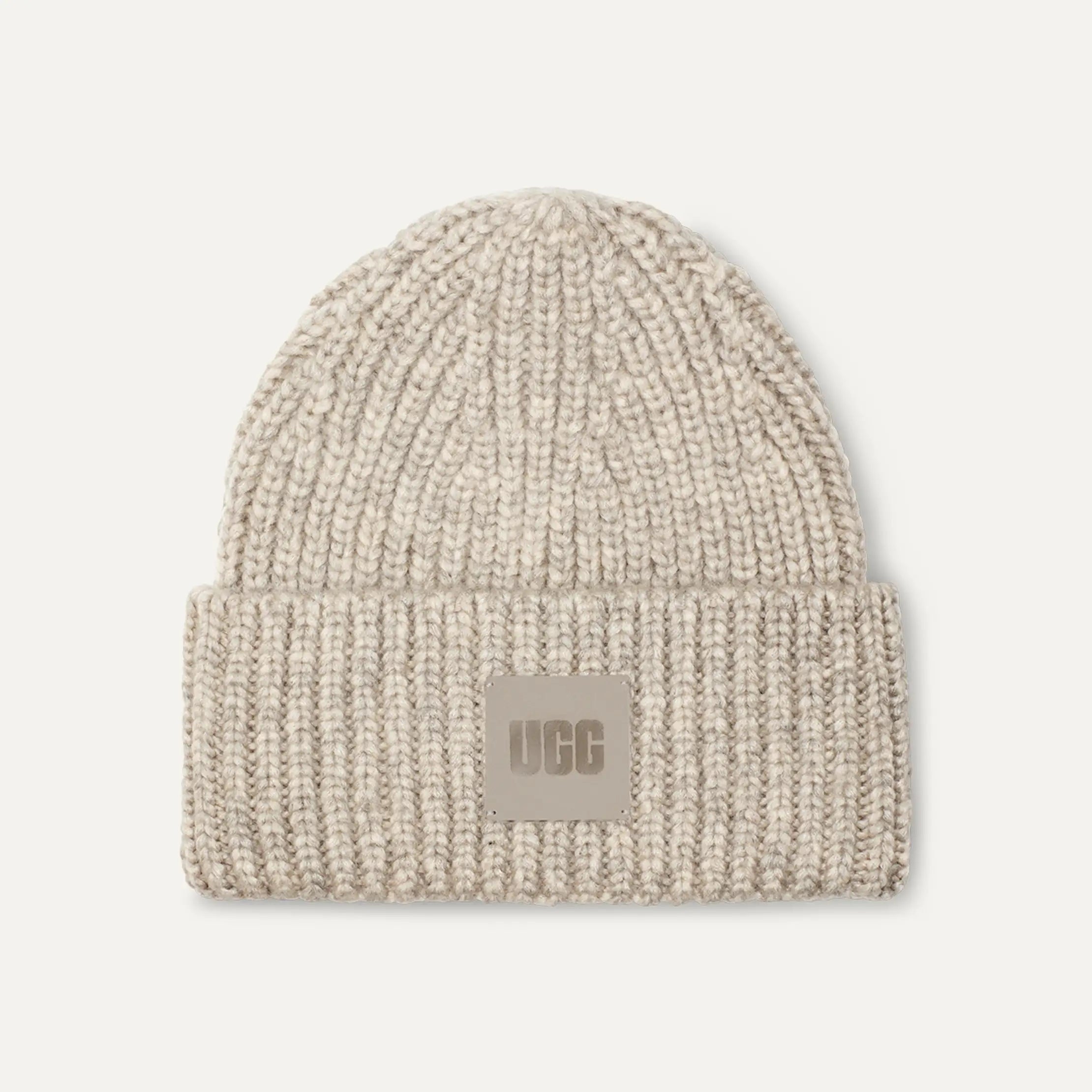 Women's Chunky Rib Beanie - LIGHT GREY