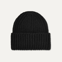 Kids' Chunky Rib Beanie - BLACK