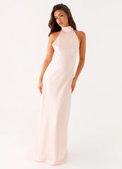 Siani Backless Maxi Dress - Pink