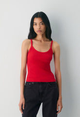 HomeStretch™ Rib Spectrum Cami Tank - FLASHING RED