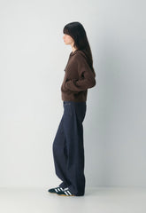 Peyton Zip Hoodie - RICH MOCHA BROWN