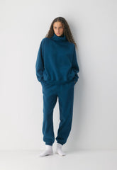 Cozy Sweatfleece Mega Raglan™ Funnel Neck - NOCTURNAL BLUE