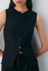 CruiseLinen™ Regal Vest - BLACK