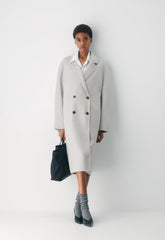 The Slouch™ Double-Faced Coat - Luxe (Re)Wool - HEATHER LIGHT GREY