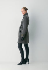The Connor Coat - Soft Wool Cashmere - HEATHER CHARCOAL