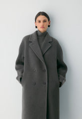 The Slouch™ Coat - Soft Wool Cashmere - HEATHER CHARCOAL