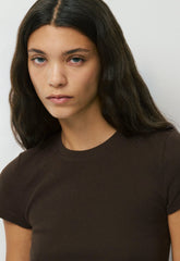 HomeStretch™ Rib Tune T-Shirt - CACAO NIB BROWN