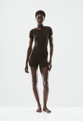 BUTTER Essential T-Shirt - CACAO NIB BROWN