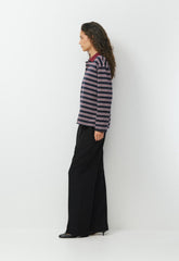 InterLock Cotton Eton Longsleeve - DK NT NVY /CORDOVAN