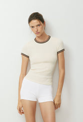 HomeStretch™ Rib Tune T-Shirt - LIGHT BIRCH/MULTI
