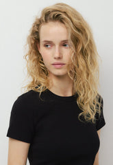 BestHug™ Little Ribbed Hip T-Shirt - BLACK