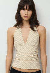 Smooth Matter™ Wylder Halter Top - SEASD CRM/TAN KHAKI