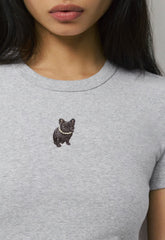 Little Ripple Icon T-Shirt - HEATHER CHROME/PEARL