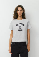 InterLock Cotton Function T-Shirt - HEATHER CHROME/AD NAVY