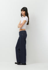 HomeStretch™ Rib Tune Waist T-Shirt - WHITE