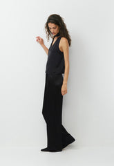 Connector Satin Top - BLACK