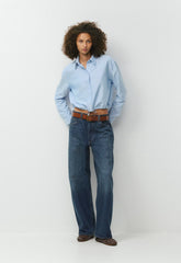 Novella Oxford Shirt - CHMBRY CRNFLWR BLUE