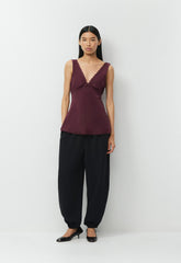 Serenade Silk Top - GALA PLUM/GALA PLUM