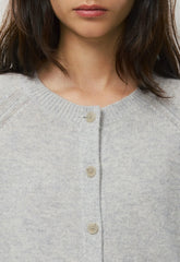Essential Wool Cashmere London Cardigan - HEATHER CHROME