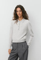 Bare Cashmere Cellini Sweater - HEATHER CHROME