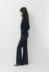 Essential Wool Cashmere Gable Sweater - ADMIRAL NAVY