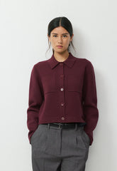 Society Cardigan - Wonder Yarn - GALA PLUM