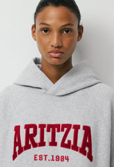 Cozy Sweatfleece Mega Raglan™ Hoodie - H CHROME/FLSH RED
