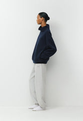 Cozy Sweatfleece Mega Funnel Neck - ADMIRAL NAVY