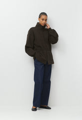 Cozy Sweatfleece Mega Cinch Zip-Up - CACAO NIB BROWN