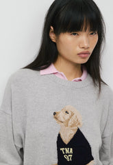 Cotton Charm™ Peggy Icon Sweater - HTHR CHROME /HARLEY