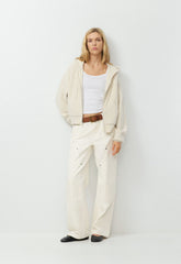 Peyton Zip Hoodie - HEATHER BIRCH