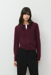 Bare Cashmere Noteworthy Cardigan - GALA PLUM