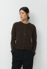 Bare Cashmere Noteworthy Cardigan - CACAO NIB BROWN