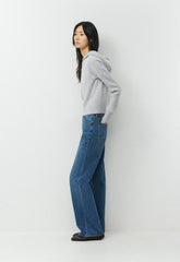 Wool Cashmere Idyllic Zip Hoodie - HEATHER CHROME
