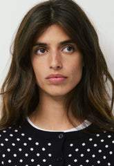 Noteworthy Cardigan - BLACK/WHITE