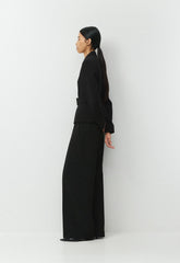 Brynn Blazer - Sway Crepe - BLACK
