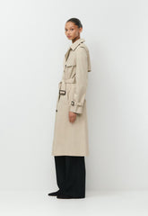 The Finch Trench Coat - City Twill - MARCONA BEIGE