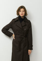 The Finch Trench Coat - City Twill - CACAO NIB BROWN