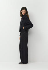 The Esquire Short Trench Coat - City Twill - BLACK