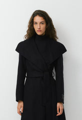 The Portfolio Double-Faced Coat - Luxe (Re)Wool - BLACK