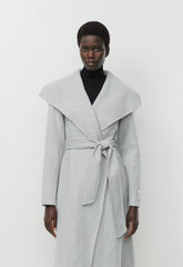The Portfolio Double-Faced Coat - Luxe (Re)Wool - HEATHER CHROME