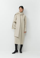 The Embrace Double-Faced Coat - Luxe (Re)Wool - HEATHER MATTE PEARL