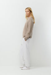 Cozy Sweatfleece Mega Jogger - HEATHER CLOUD WHITE