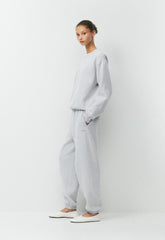 Cozy Sweatfleece Mega Jogger - HEATHER CHROME
