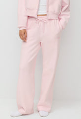 Cozy Sweatfleece Boyfriend Wide Sweatpant - MAGNOLIA