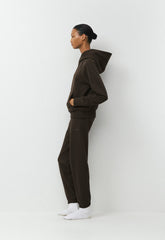 Terry Sweatfleece Perfect Banded Jogger - CACAO NIB BROWN